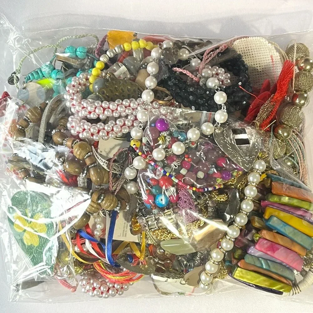 VTG - Now Repurpose Jewelry Rhinestone Beads DIY Upcycle Craft Supply Box 1#13.5